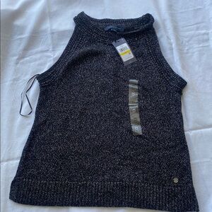 Tommy Hilfiger Black Sleeveless Sparkly Knit Top
